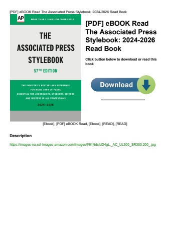 [pdf] ebook read the associated press stylebook 2024-2026 read book
