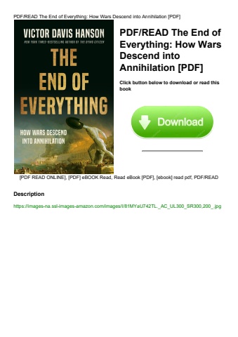 pdfread the end of everything how wars descend into annihilation [pdf]