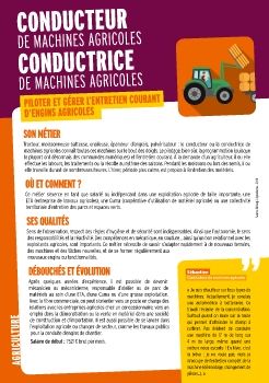 12 métiers de l'agriculture