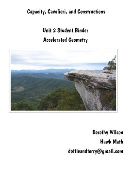AG Unit 2 Capacity, Cavalieri, and Constructions