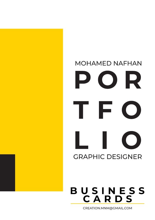 Mohamed Nafhan Business card Portfolio