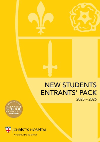 Christ's Hospital New Students Entrants' Pack 2025 - 2026 v2