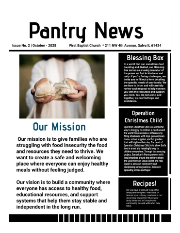 Pantry News October 2025