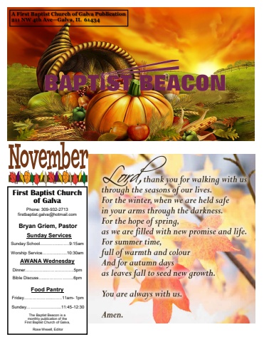 NOVEMBER 2025 newsletter