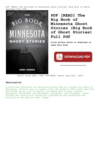 pdf [read] the big book of minnesota ghost stories (big book of ghost stories) full pdf
