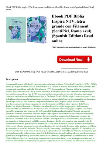 ebook pdf  biblia inspira ntv  letra grande con filament (sentipiel  ramo azul) (spanish edition) re
