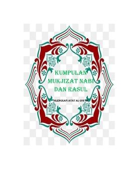 KUMPULAN MUKJIZAT NABI DAN RASUL