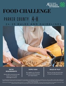 24-25 Parker Co. 4-H Food Challenge Rules and Guidelines