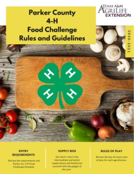 2020 Parker Co. 4-H Food Challenge Rules and Guidelines