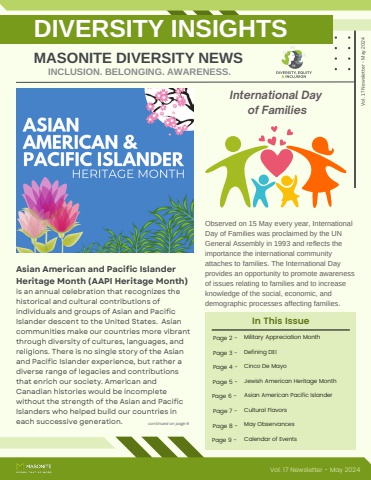 2024 MAY Diversity Insights Newsletter