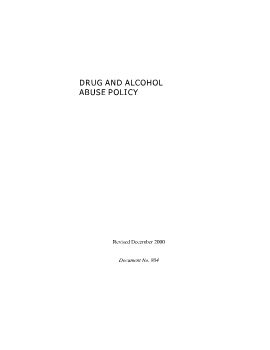 Microsoft Word - Doc804-Drug&Alcohol Abuse Policy