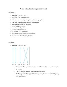Modul Garis, Sudut, dan Hubungan Antarsudut