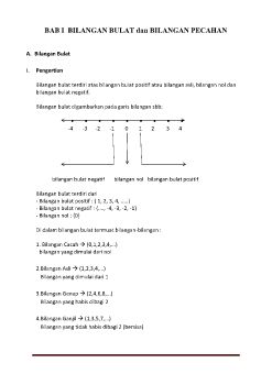 MODUL BILANGAN BULAT DAN BILANGAN PECAHAN