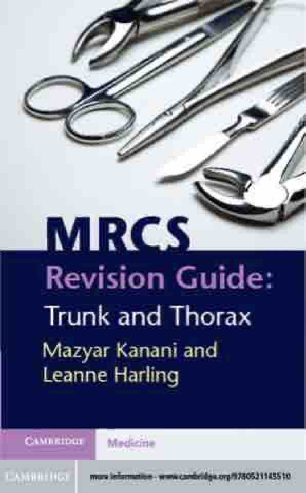 MRCS Revision Guide - Trunk and Thorax