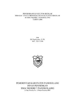Kultur Sekolah