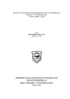 Renstra Kembang Kultur Sekolah