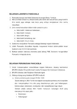 YUSTINUS SEJARAH LAHIRNYA PANCASILA