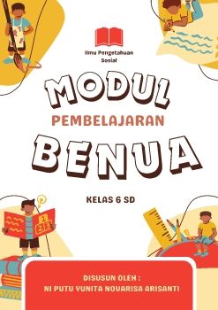 Kuning Merah Abstrak Ceria Cover Modul Anak Dokumen A4