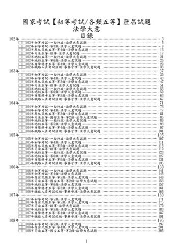 (初等/各類五等)法學大意-試題