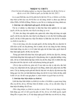Nhiem vu cua chi uy