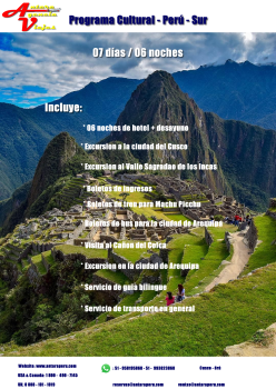 ITINERARIO - CUSCO - AREQUIPA 7D-6N_Neat