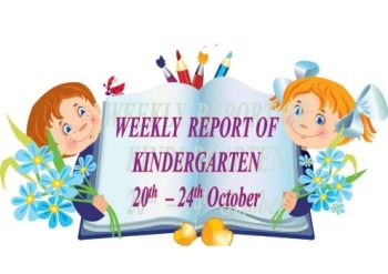 Microsoft Word - Weekly Report kindergarten