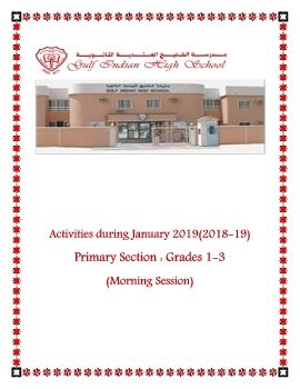 PRIMARY SECTION ACTIVITIES-JANUARY