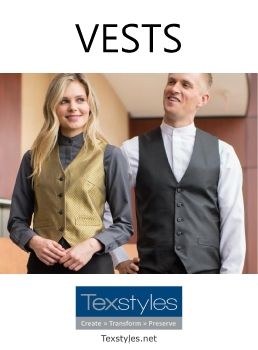 Texstyles Banquet and Restaurant Vests 2018