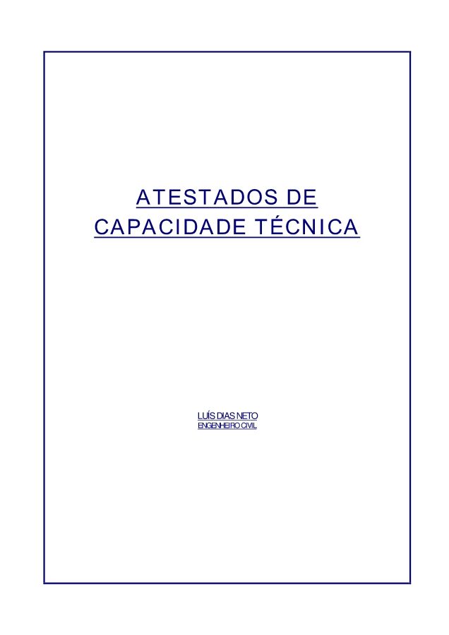 ATESTADO DE CAPACIDADE TÉCNICA