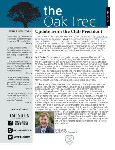 The Oak Tree -- March 2022