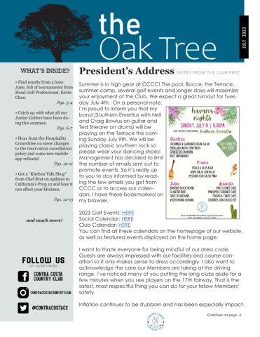 The Oak Tree, July 2023 Edition