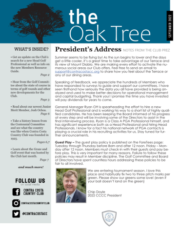 The Oak Tree -- September 2022