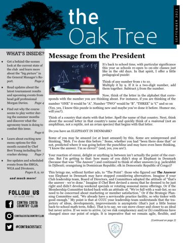 The Oak Tree -- September 2021