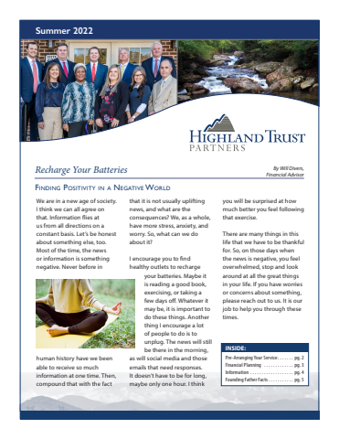 HTP Newsletter Summer 2022