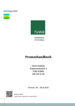 RUWA Prozesshandbuch