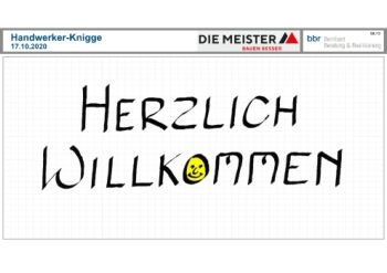 Knigge für den Handwerker - 18.09.2020 - die Meister