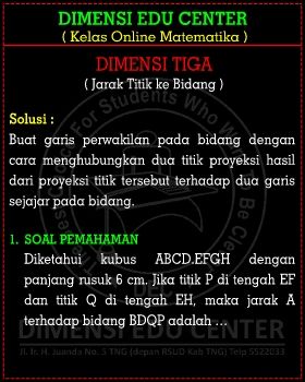 MODUL ONLINE MATEMATIKA - DIMENSI TIGA I