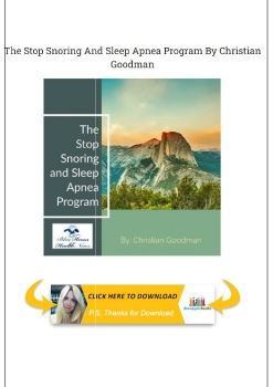 The Stop Snoring and Sleep Apnea Program FREE PDF Download
