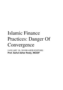 Islamic Finance Practices