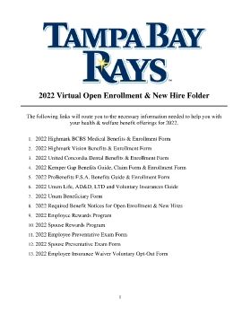 Tampa Bay Rays 2021 Flipbook