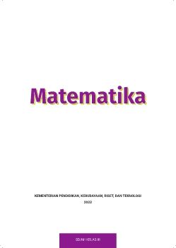 Buku Murid  Matematika untuk SD_MI Kelas III - Fase B