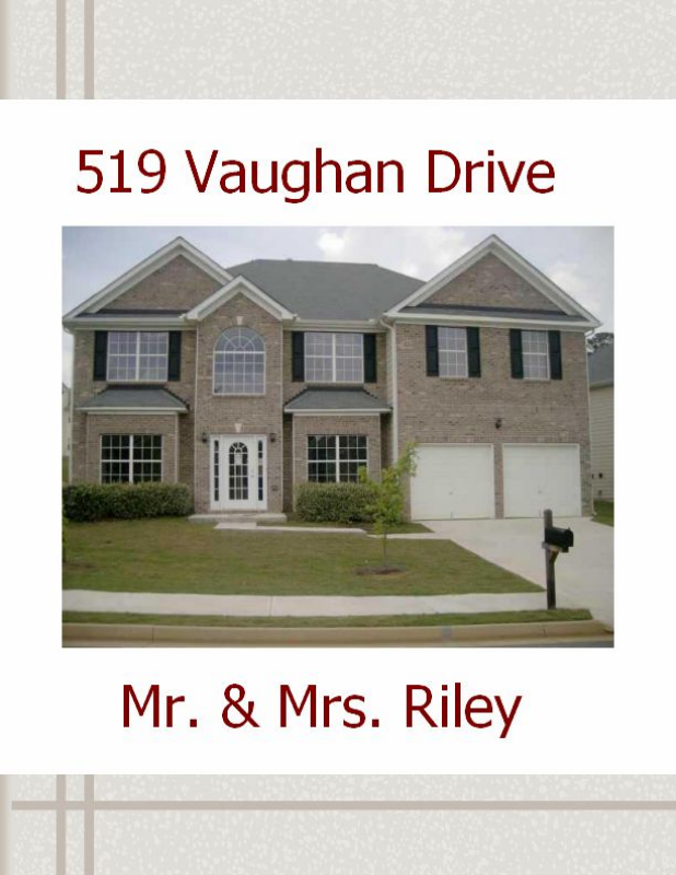 Market Analysis for 519 Vaughan Drive