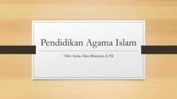 Pendidikan Agama Islam