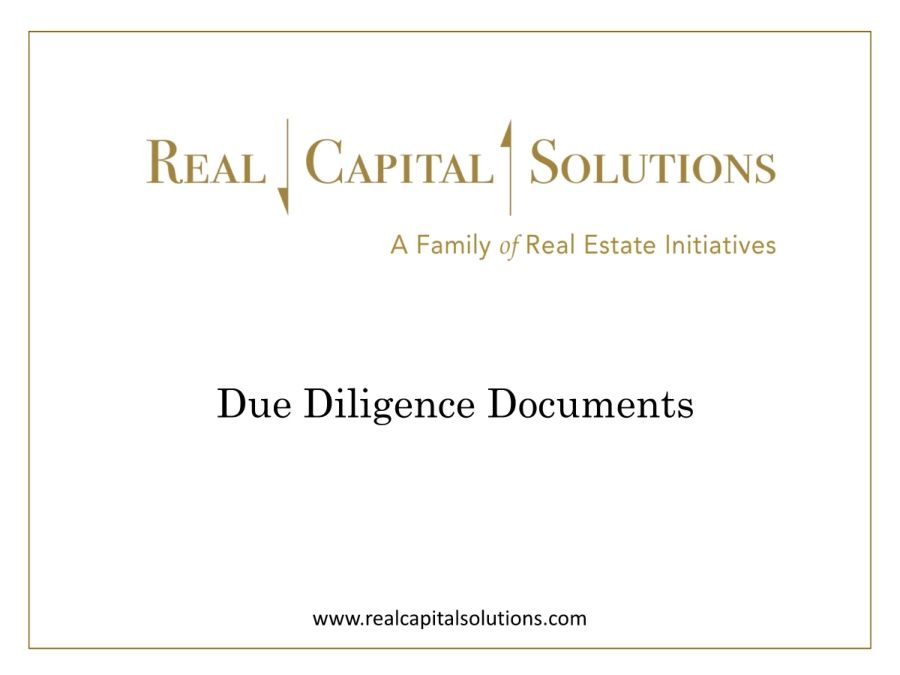 Company Due Diligence Documents