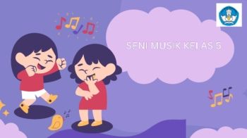 Ungu Merah Muda dan Kuning Ilustrasi Mengenal Alat Musik dan Suaranya Presentation