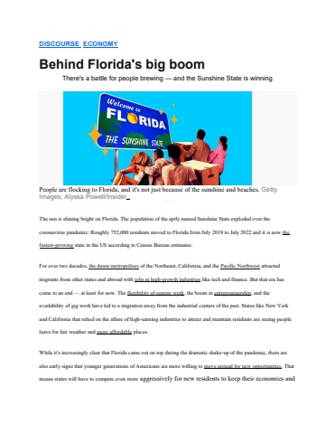 Behind Florida's Big Boom