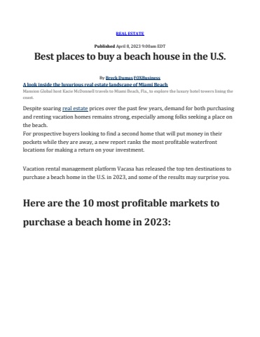 Vacation Rentals 2