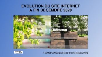 Evolution Site Internet au 31 Décembre 2020