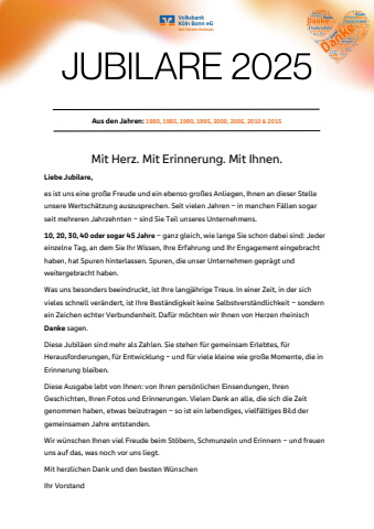 Jubilaeumszeitung 2025