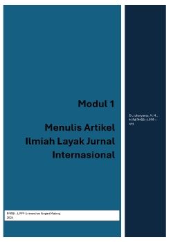 Modul 1: Menulis Artikel Layak Jurnal Internasional